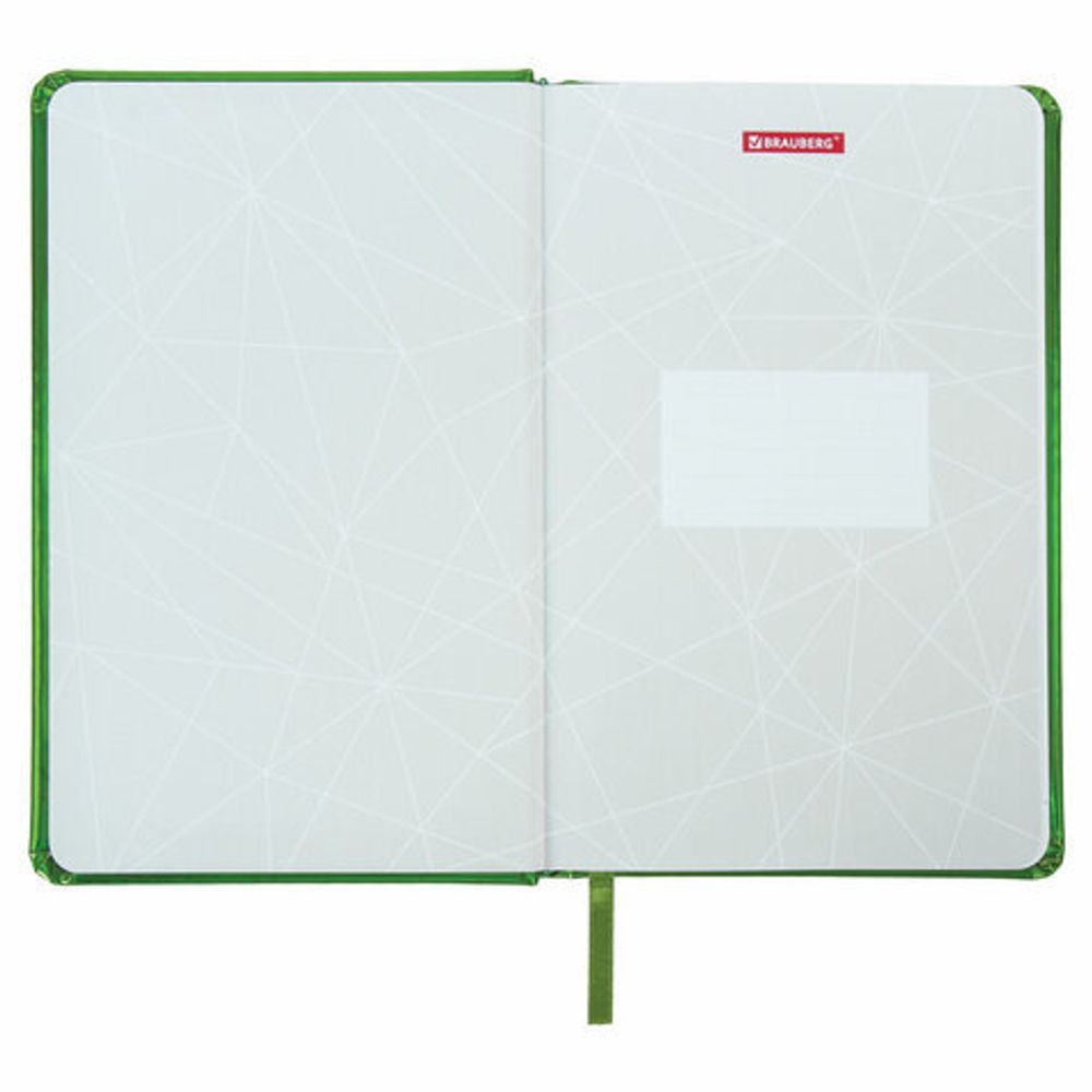 Ежедневник датированный 2022 А5 138x213 мм BRAUBERG "Holiday", "зеркальный кожзам", зеленый, 112750