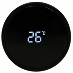 Термос 500мл «Стиль» с датчиком температуры и ситом, розовый перламутр