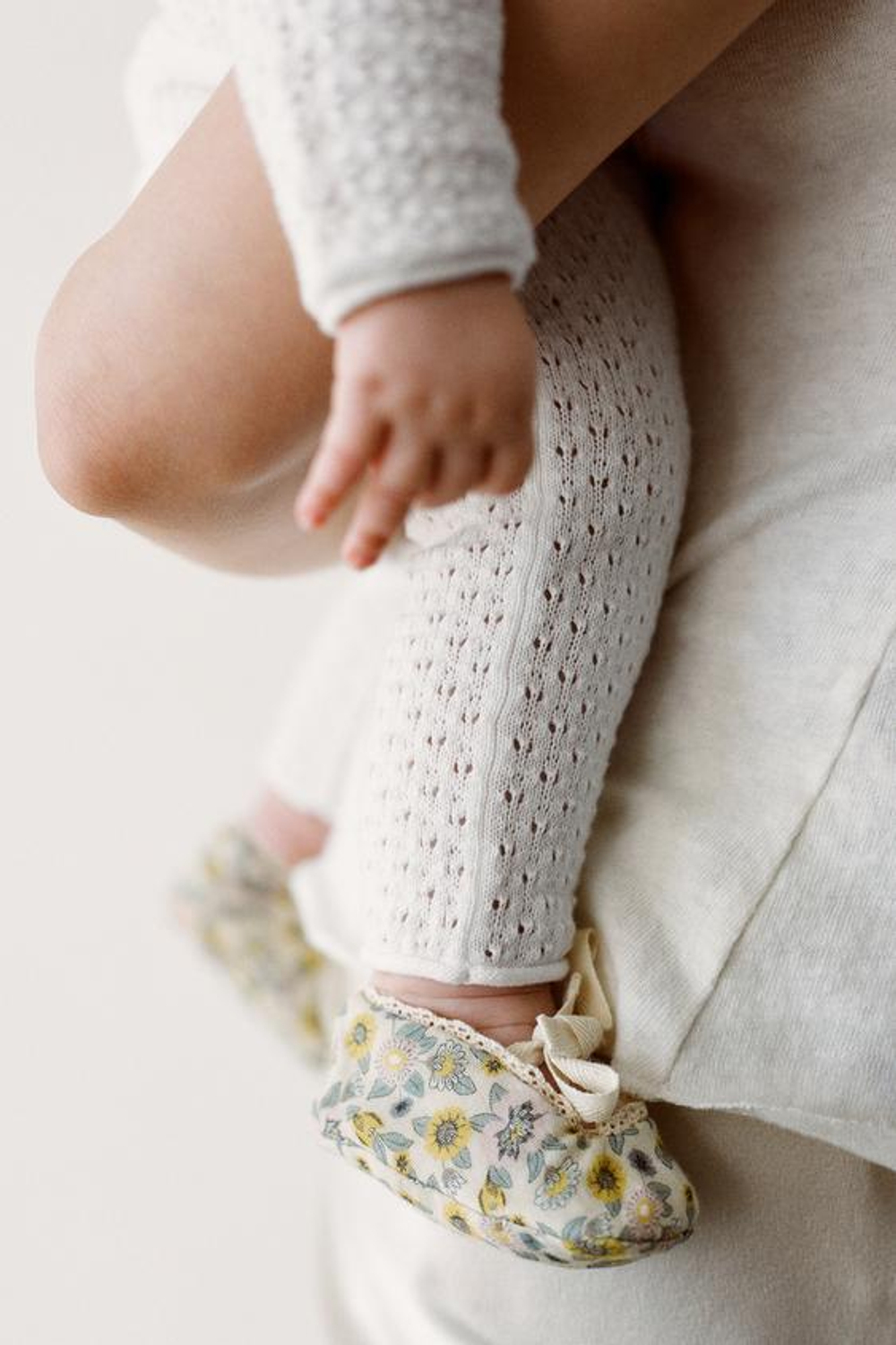 ZARA БРЮКИ ИЗ АЖУРНОГО ТРИКОТАЖА, БЕЛЫЙ