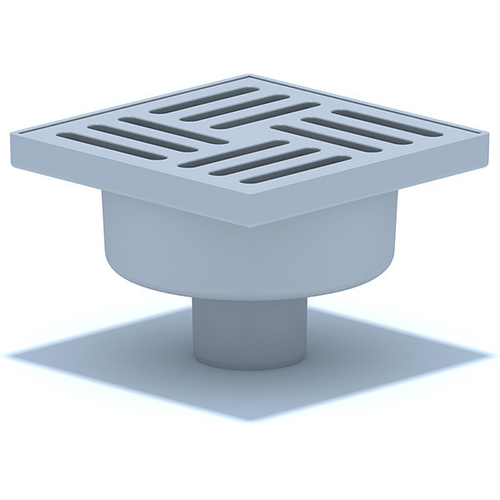 50 трап с вертик. спуском, н/рег решетка 150х150 пласт, СУХОЙ АНИ пласт TQ5210 ЭКОНОМ