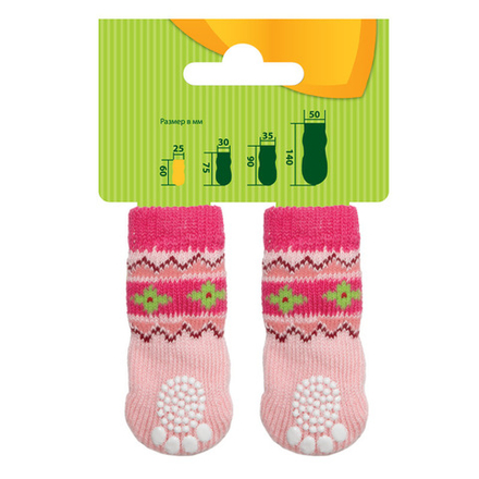 Носки для собак Triol "Цветы" S