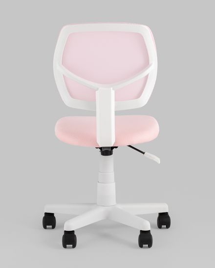 Кресло компьютерное детское ЛОЛО розовый пластик белый