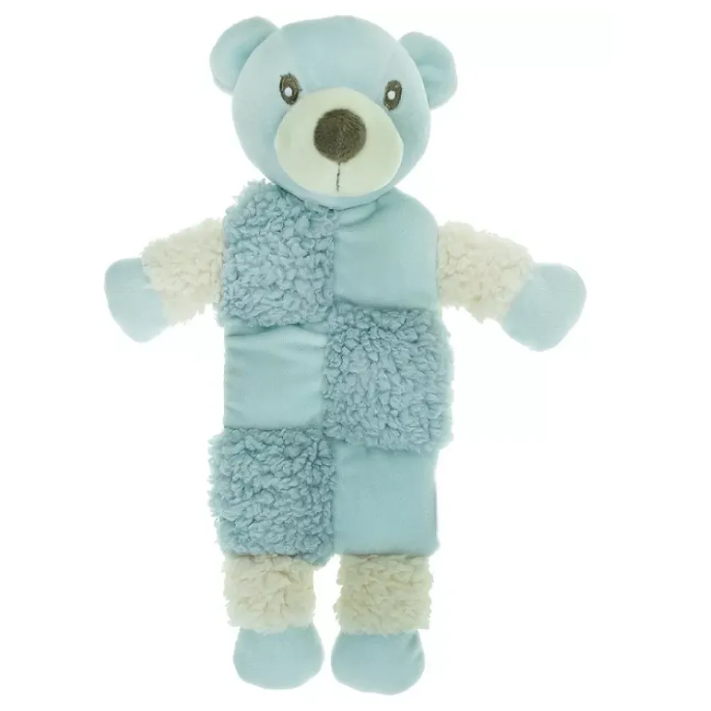 Игрушка для собак AROMADOG Мишка 20 см с 3 пищалками голубой