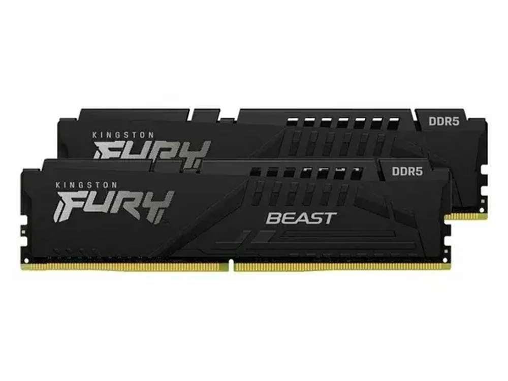 Модуль памяти DDR5 2x32Gb 5600MHz Kingston KF556C40BBK2-64 Fury Beast