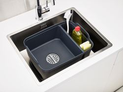 Контейнер для мытья посуды Wash & Drain™ тёмно-серый
