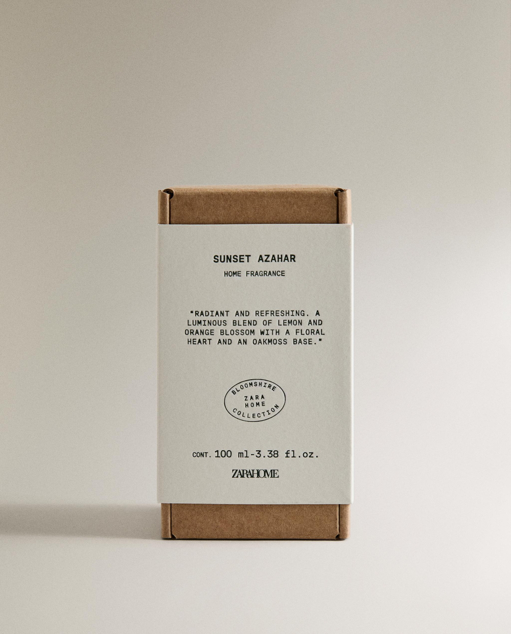 Zara Home Аромадиффузор Sunset Azahar 100 мл, тростниковые палочки микадо, аромат цветочный, Розовый