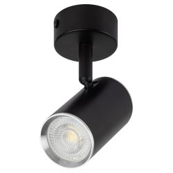 Светильник настенно-потолочный спот ЭРА OL35 BK MR16 GU10 IP20 черный, хром