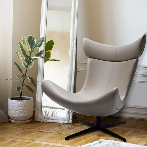 Кресло Toro, бежевая экокожа