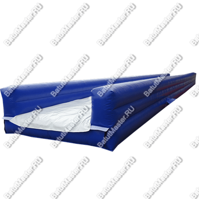 Водная горка с надувным дном, на подкачке ТУРБО "Снежинка"