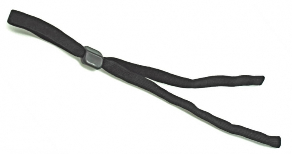 Шнурок для стрелковых очков из ткани 58-90 см черный