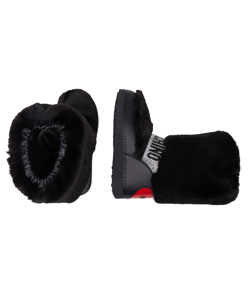 Утепленное угги Love Moschino - черный(JA24222G0HJW0)