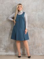 Сарафан 1355 зелено-синий Novita (Акция)