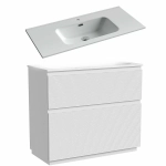 Тумба с раковиной Sancos FOLK Floor FL100FW/CN7003 100 Bianco