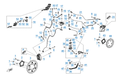 Колодки тормозные передние CFMOTO 450SR, 6AQV-0812A1