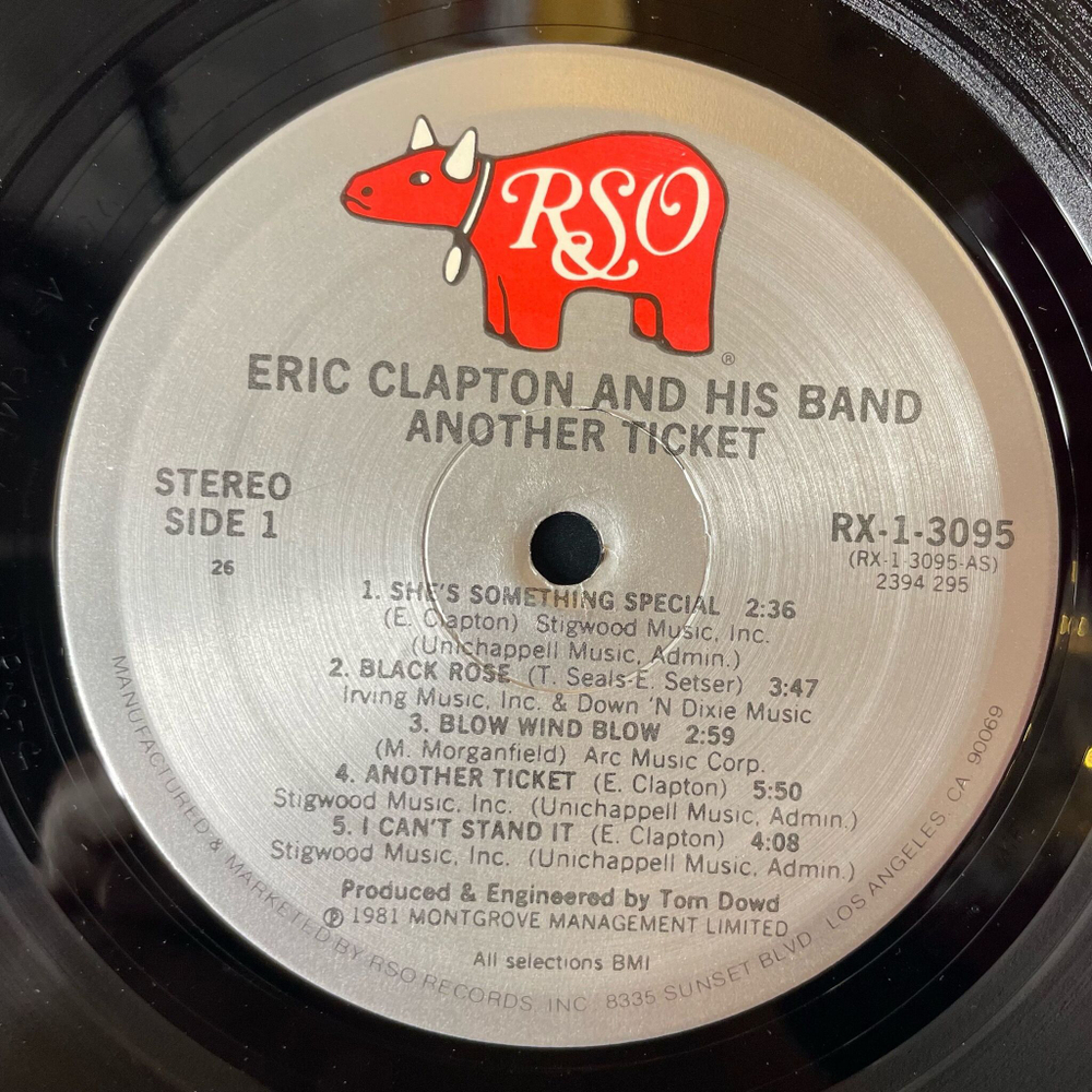 Винтажная виниловая пластинка LP Eric Clapton Another Ticket (USA 1981)