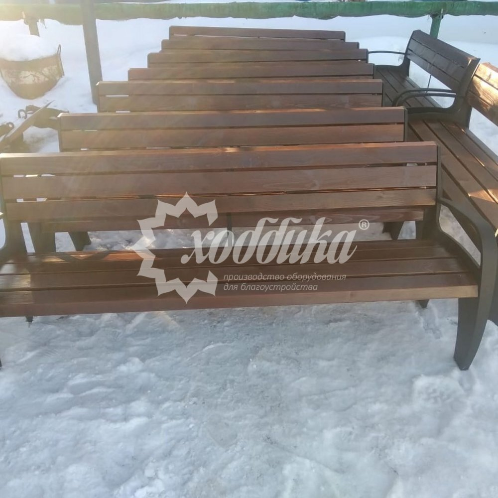 Скамейка чугунная «Волна»