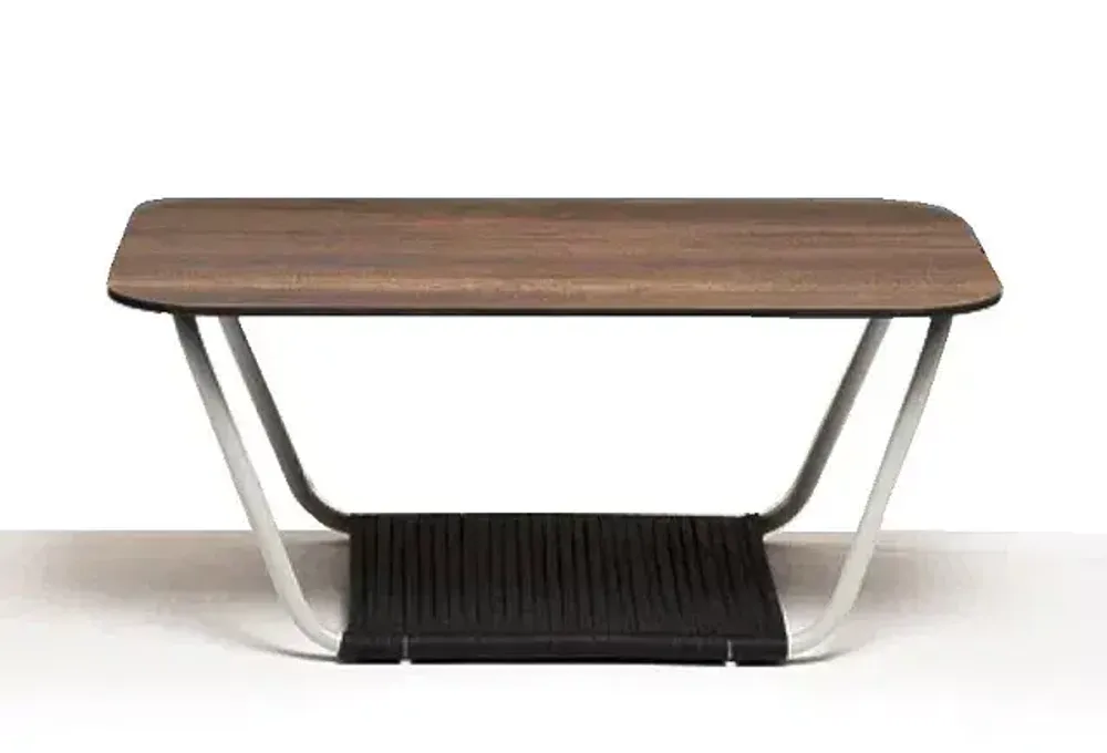 "Глория" журнальный стол 90х60см из HPL, цвет "дуб"