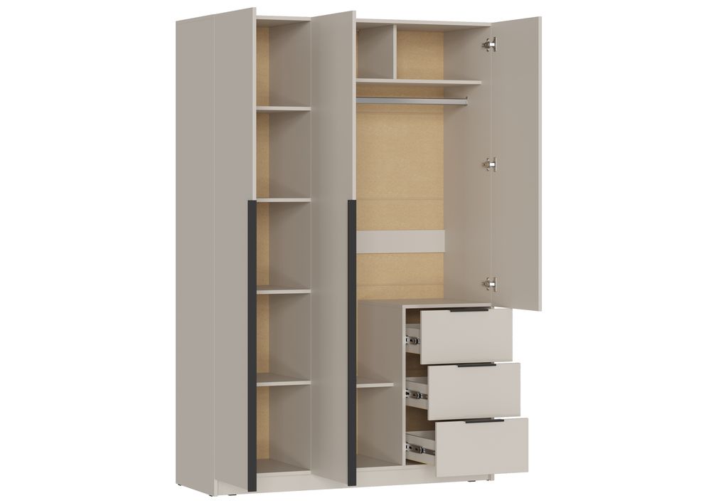 ВЕНТУРО Шкаф 3-х ств.с ящиками ШК-002