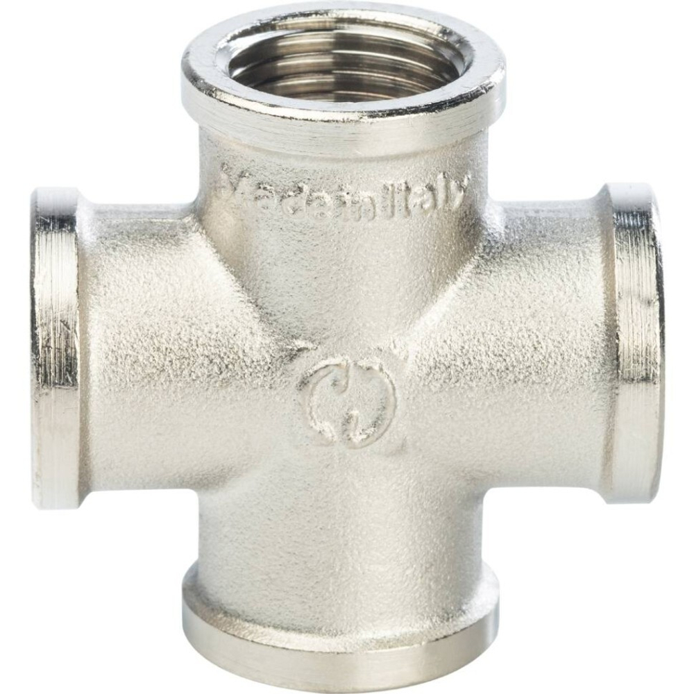 Крестовина ВВ никелированная 1/2 STOUT