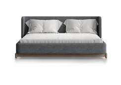 Кровать Basic спальное место 160*200 см (серый, рогожка)