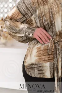 Блуза 2445-1-бежевый Minova