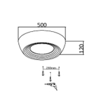 Потолочный светодиодный светильник Sonex CRONUS 7715/54L