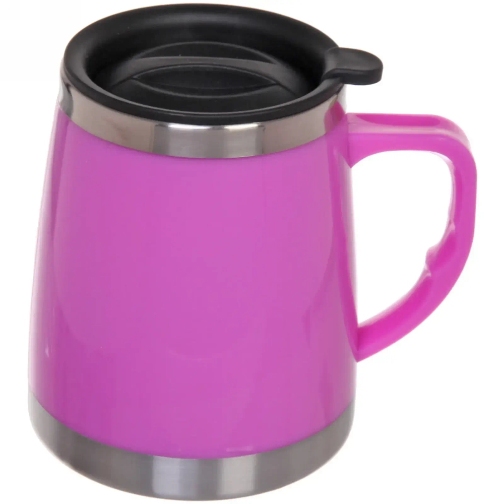 Термокружка 450мл «Блеск» розовая