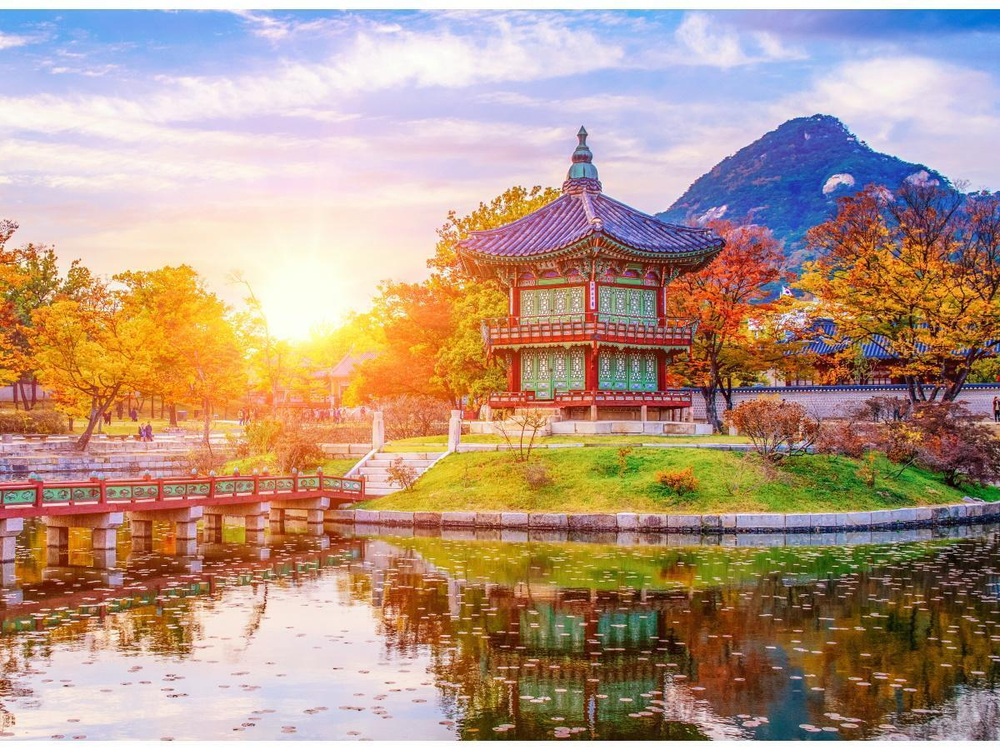 Картина по номерам 22х30см. "Маленький китайский храм" 16цв. (Арт. Х-4048)