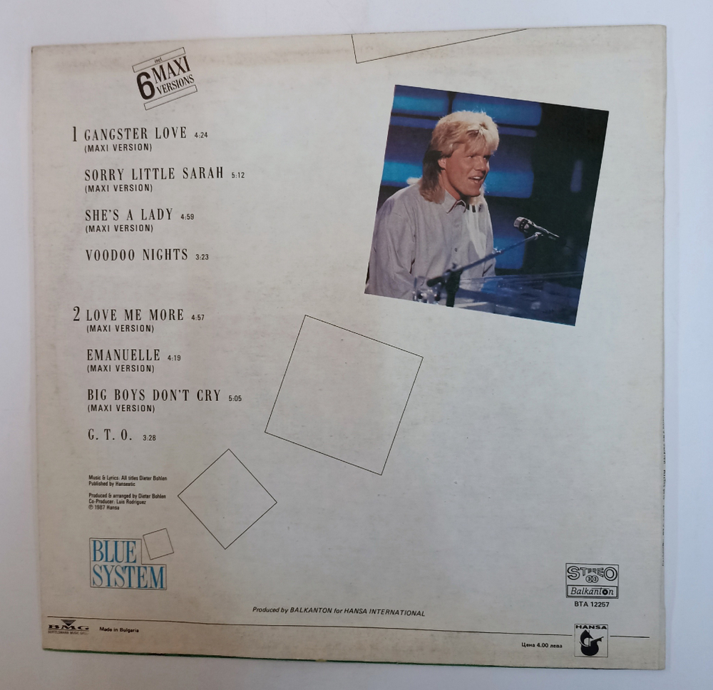 Винтажная виниловая пластинка LP Blue System Walking On A Rainbow (Болгария 1988)