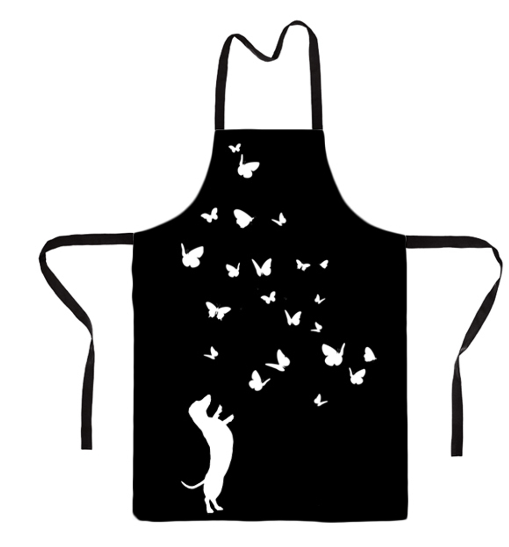 Фартук "Такса и бабочки"