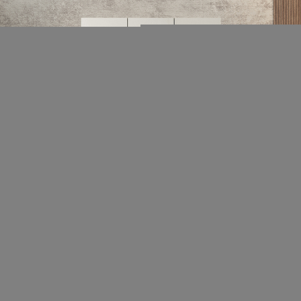 Шкаф Агератум МДФ двухсекционный с антресолью и стеллажом Лайн флай (0,27) А10029 матовая - Орех Экко 9459  150*60*220