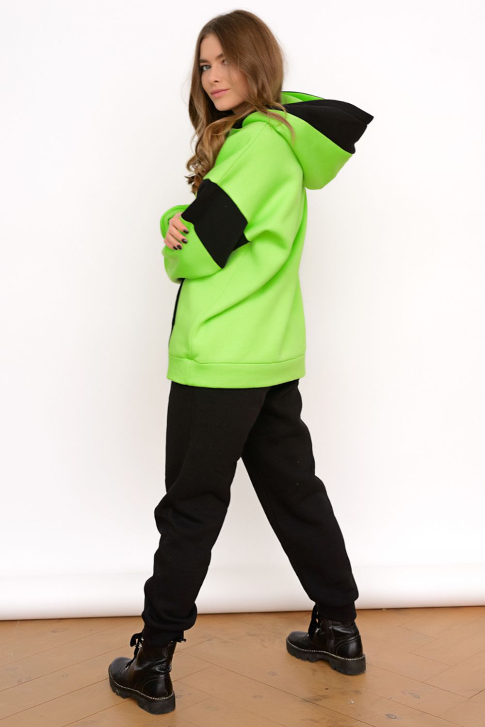 Костюм Лайм (черный/лайм) К11-47 Nikol