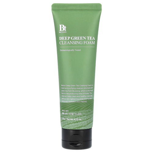 Benton, Очищающая пенка с зеленым чаем, 120 г (4,23 унции)