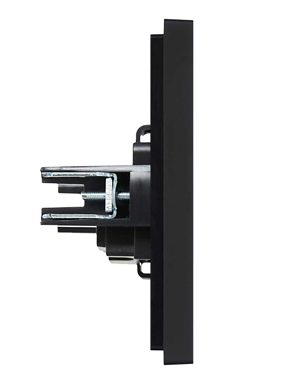 FORTE&PIANO Розетка 1-местная без заземления с защитными шторками винтовое крепление 10А FP117 черный IEK