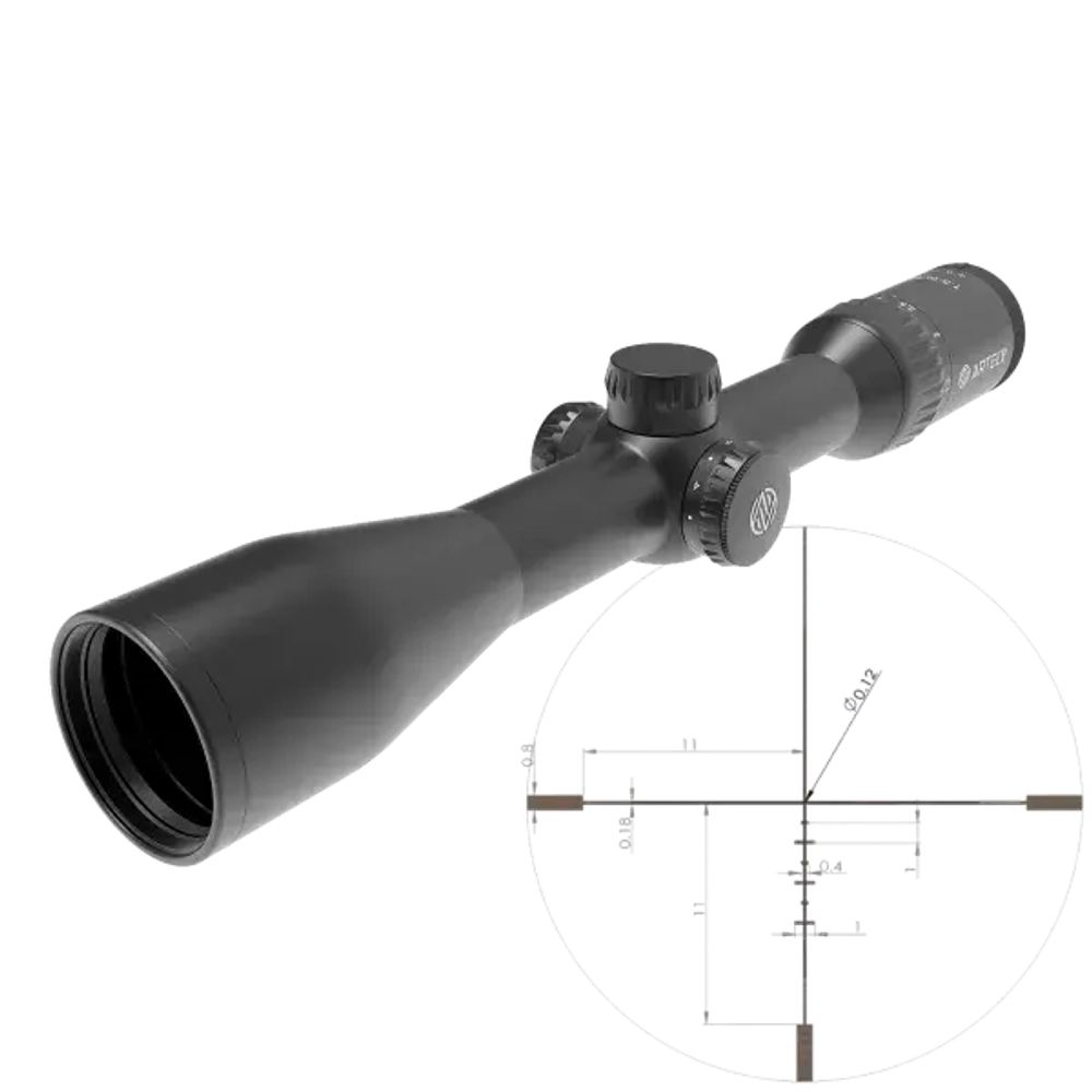 Прицел оптический Artelv CRS Fiber 1.5-6x44 SFP 30мм