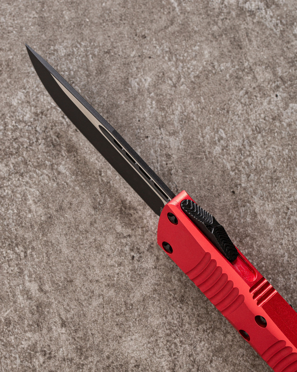 Автоматический складной нож SteelBro Troodon S/E Red Droppoint Black VG-10 139-1RD (черный-красный)