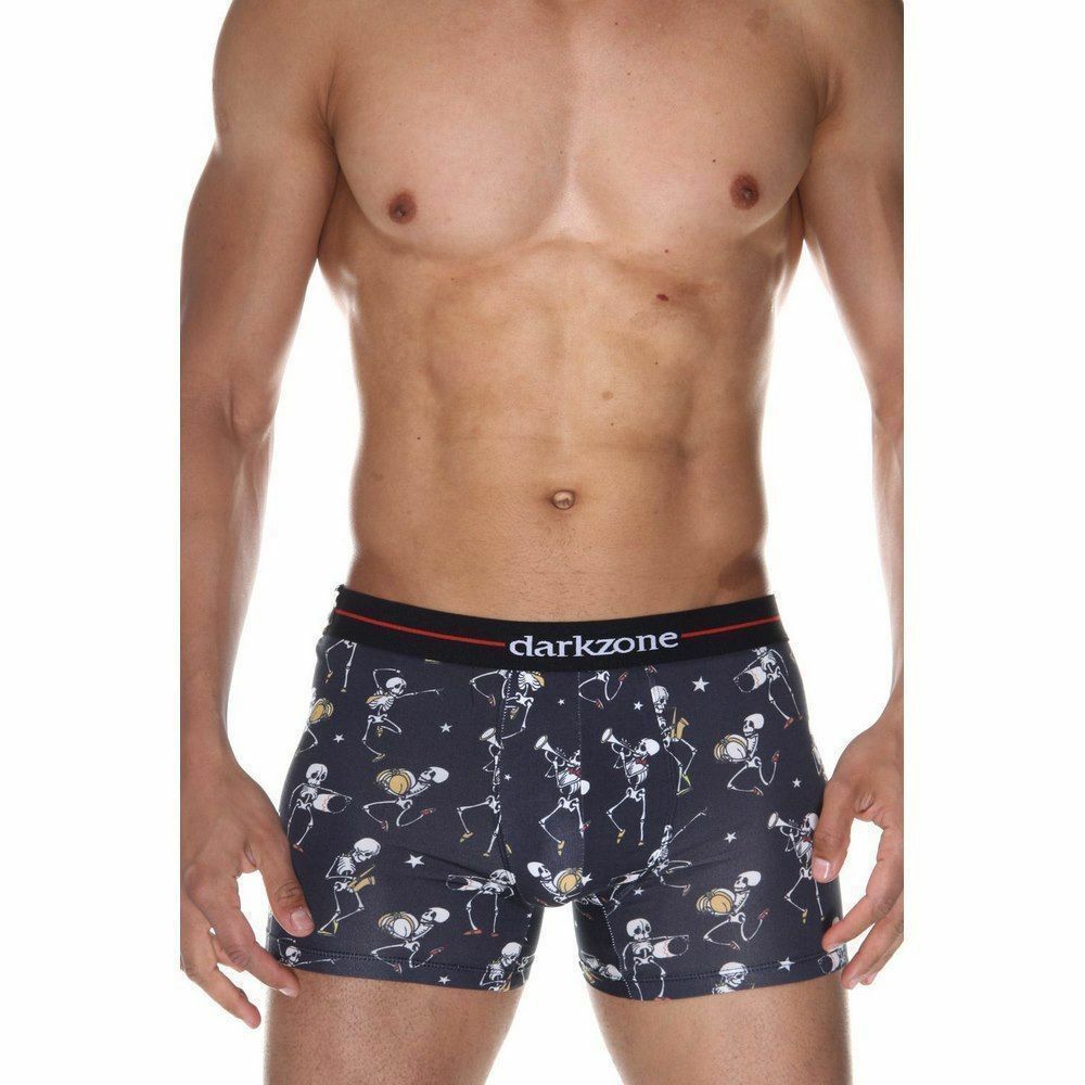 Трусы мужские боксеры черные с принтом DARKZONE DZN2067