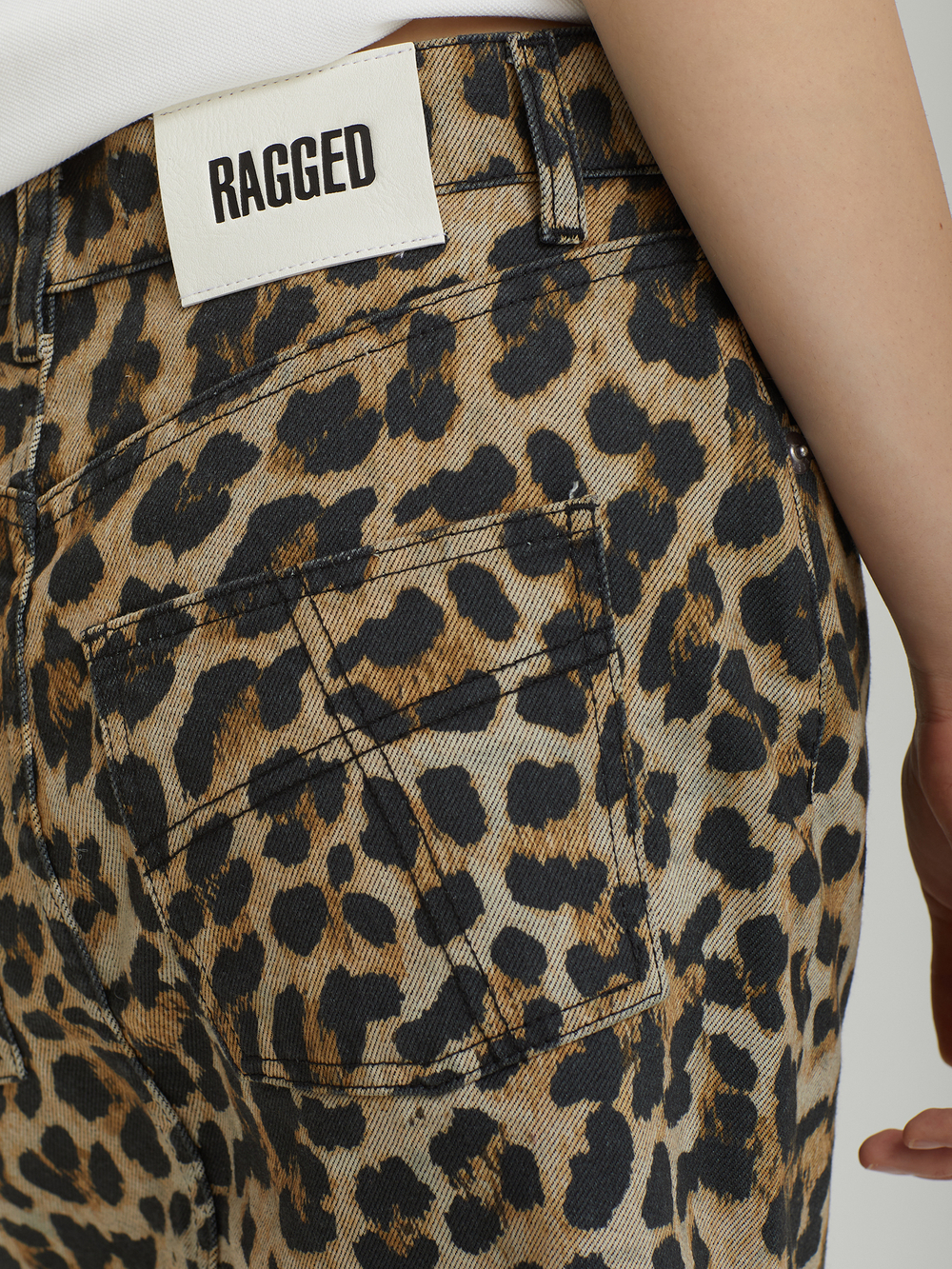 Юбка Denim Leopard Mini