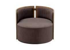 Кресло крутящееся Lagom 800 (шоколад твид, натуральный дуб)