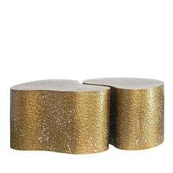 Набор из 2 столиков Grannis, золотистые