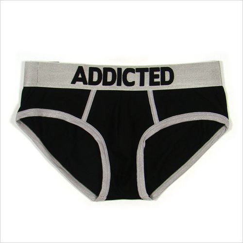 Мужские трусы брифы черные Seobean Addicted Black brief