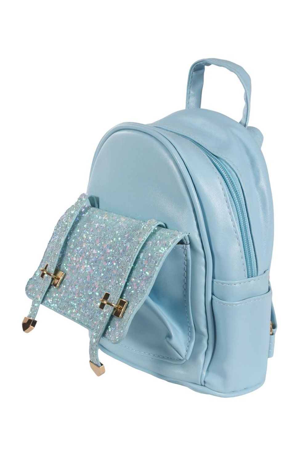 Рюкзак детский "Блестящий карман", см, 1 отд+1 карман, 5 цветов микс