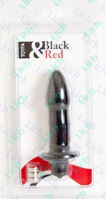 Чёрная вагинально-анальная вибровтулка