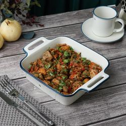 Блюдо прямоугольное 27,3*21,2 см h5,6 см 1475 мл с ручками   P.L. Proff Cuisine [1]