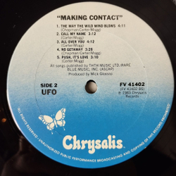 Винтажная виниловая пластинка LP UFO Making Contact (USA 1983)