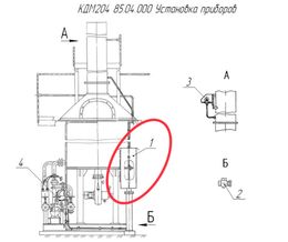 КДМ204 85.04.000 Установка приборов