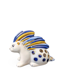 Фарфоровая статуэтка (карандашница) Дикобраз, ЛФЗ