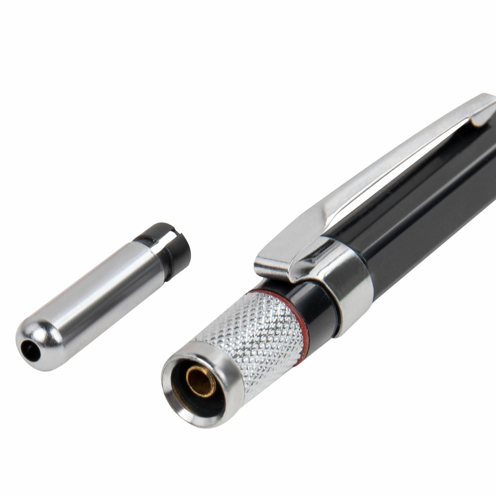 Карандаш механический цанговый 2 мм + грифели HB 12 штук на блистере, BRAUBERG "METALLIC-X 20", металлические детали, 181967