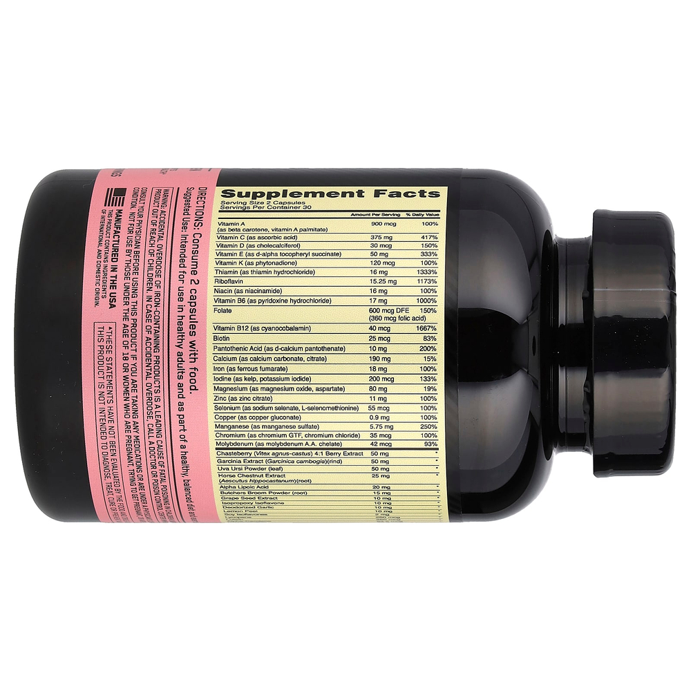 Optimum Nutrition, Opti-Women®, мультивитаминная добавка для активных женщин, 60 капсул