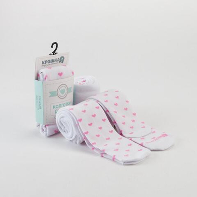 Колготки д/дев "Котик" р.68-74 бел (Крошка Я) 6385314, 1 шт.